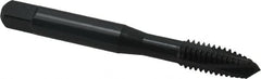 OSG - 5/16-18 UNC, 3 Flute, Oxide Finish, Powdered Metal Spiral Point Tap - Plug Chamfer, Right Hand Thread, 2-23/32" OAL, 1-1/8" Thread Length, 0.318" Shank Diam, 2B Class of Fit, Series 312NI - Exact Tooling