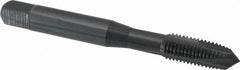 OSG - 5/16-24 UNF, 3 Flute, Oxide Finish, Powdered Metal Spiral Point Tap - Plug Chamfer, Right Hand Thread, 2-23/32" OAL, 1-1/8" Thread Length, 0.318" Shank Diam, 3B Class of Fit, Series 312NI - Exact Tooling