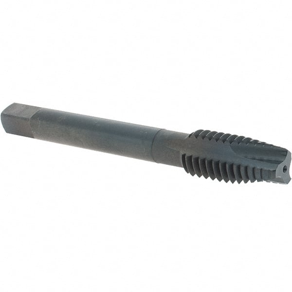 OSG - 7/16-14 UNC, 3 Flute, Oxide Finish, Powdered Metal Spiral Point Tap - Plug Chamfer, Right Hand Thread, 3-5/32" OAL, 1-7/16" Thread Length, 0.323" Shank Diam, Series 312NI - Exact Tooling