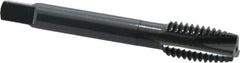OSG - 1/2-13 UNC, 3 Flute, Oxide Finish, Powdered Metal Spiral Point Tap - Plug Chamfer, Right Hand Thread, 3-3/8" OAL, 1-21/32" Thread Length, 0.367" Shank Diam, 3B Class of Fit, Series 312NI - Exact Tooling