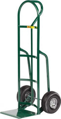 Little Giant - 800 Lb Capacity 49" OAH Hand Truck - 12 x 14" Base Plate, Loop Handle, Steel, Full Pneumatic Wheels - Exact Tooling