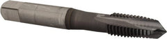 OSG - M10x1.50 Metric Coarse, 3 Flute, TiCN Finish, Vanadium High Speed Steel Spiral Point Tap - Plug Chamfer, Right Hand Thread, 2-15/16" OAL, 1-1/4" Thread Length, 0.381" Shank Diam, 6H Class of Fit - Exact Tooling