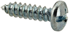 Value Collection - #8 Pan Head Slotted Phillips Sheet Metal Screw - Steel, 5/8" Length Under Head, Grade 2 - Exact Tooling