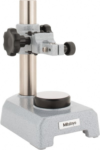 Mitutoyo - Rectangular Base, Indicator Transfer Stand - 205mm High, 6-5/8" Base Length x 4-21/64" Base Width x 1-3/4" Base Height, Includes Holder - Exact Tooling
