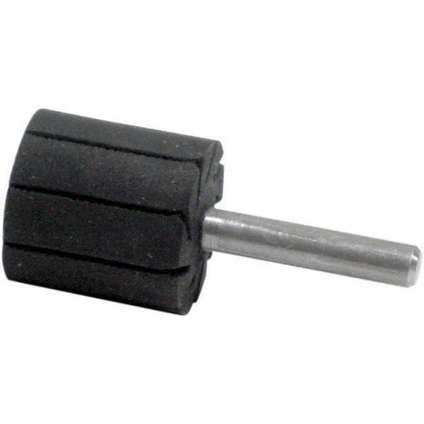 Dynabrade - 1" Wide x 1" Diam, Expander Wheel Spiral Band Drum - 1/4" Shank Diam, 12,000 RPM - Exact Tooling