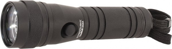 Streamlight - White LED Bulb, 100 Lumens, Industrial/Tactical Flashlight - Black Aluminum Body, 3 AAA Batteries Included - Exact Tooling