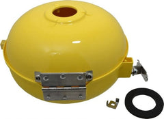 Bradley - 10-3/8" Wide x 3-1/2" High, Plastic Plumbed Wash Station Dust Cover - Includes Bracket & Hinge - Exact Tooling