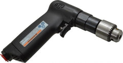 Ingersoll-Rand - 1/4" Keyed Chuck - Pistol Grip Handle, 2,800 RPM, 11 CFM, 0.25 hp, 90 psi - Exact Tooling