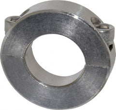 Climax Metal Products - 15/16" Bore, Stainless Steel, Two Piece Two Piece Split Shaft Collar - 1-3/4" Outside Diam, 1/2" Wide - Exact Tooling