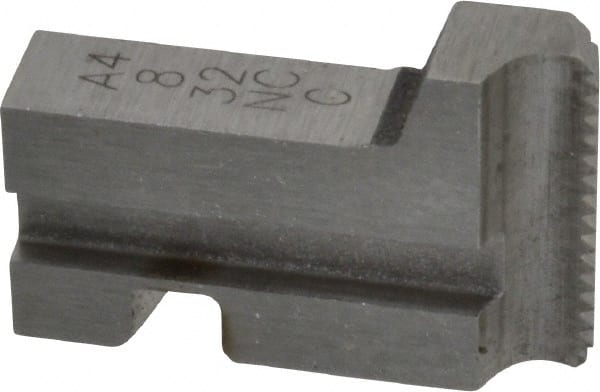 GTD - #8-32 UNC Thread, 15° Hook Angle, Projection, Right Hand High Speed Steel Chaser - Geometric 5/16 DS Compatibility, 45° Chamfer Angle - Exact Tooling