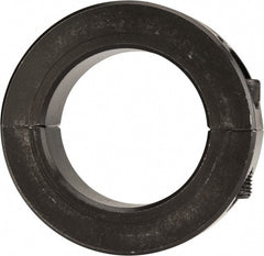 Climax Metal Products - 1-13/16" Bore, Steel, Two Piece Two Piece Split Shaft Collar - 2-7/8" Outside Diam, 11/16" Wide - Exact Tooling