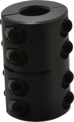 Climax Metal Products - 1/2" Inside x 1-1/8" Outside Diam, Two Piece Rigid Coupling without Keyway - 1-3/4" Long - Exact Tooling