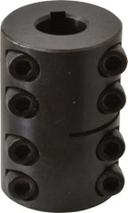Climax Metal Products - 3/4" Inside x 1-1/2" Outside Diam, Two Piece Rigid Coupling with Keyway - 2-1/4" Long x 3/16" Keyway Width x 3/32" Keyway Depth - Exact Tooling