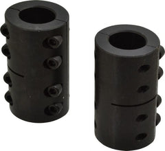 Climax Metal Products - 1" Inside x 1-3/4" Outside Diam, Two Piece Rigid Coupling without Keyway - 3" Long - Exact Tooling