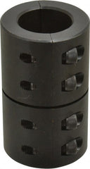 Climax Metal Products - 1-1/4" Inside x 2-1/16" Outside Diam, Two Piece Rigid Coupling without Keyway - 3-1/4" Long - Exact Tooling