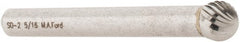 M.A. Ford - 5/16" Cut Diam, 1/4" Shank Diam, Ball Head Single Cut Burr - Carbide, Radius End, 9/32" LOC, 2-9/32" OAL - Exact Tooling