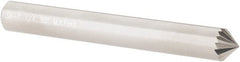 M.A. Ford - 1/4" Cut Diam, 1/4" Shank Diam, Cone Head Single Cut Burr - Carbide, Point End, 1/8" LOC, 2" OAL - Exact Tooling