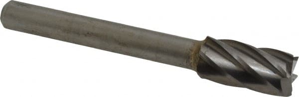 M.A. Ford - 3/8" Cut Diam, 1/4" Shank Diam, Cylinder with End Cut Head Single Cut Burr - Carbide, End Cut End, 3/4" LOC, 2-3/4" OAL - Exact Tooling
