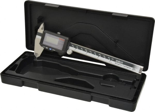 Mitutoyo - 0 to 150mm Range, 0.01mm Resolution, IP67 Electronic Caliper - Stainless Steel with 40mm Stainless Steel Jaws, 0.02mm Accuracy - Exact Tooling