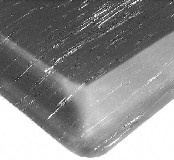 Wearwell - 20' Long x 3' Wide, Dry Environment, Anti-Fatigue Matting - Black, Vinyl with Nitrile Blend Base, Beveled on 4 Sides - Exact Tooling