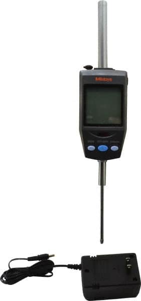 Mitutoyo - 0 to 60.9mm Range, 0.00002, 0.00005, 0.0001, 0.0002 & 0.0005" Graduation, Electronic Drop Indicator - Accurate to 0.0025mm, English & Metric System, LCD Display - Exact Tooling