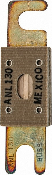Cooper Bussmann - 130 Amp Non-Time Delay Fast-Acting Forklift & Truck Fuse - 125VAC, 80VDC, 3.18" Long x 0.75" Wide, Littelfuse CNL130, Bussman ANL-130, Ferraz Shawmut CNL130 - Exact Tooling