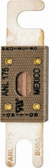 Cooper Bussmann - 175 Amp Non-Time Delay Fast-Acting Forklift & Truck Fuse - 125VAC, 80VDC, 3.18" Long x 0.75" Wide, Littelfuse CNL175, Bussman ANL-175, Ferraz Shawmut CNL175 - Exact Tooling
