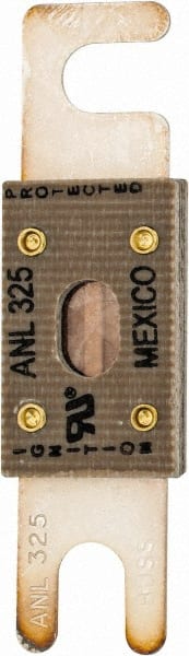 Cooper Bussmann - 325 Amp Non-Time Delay Fast-Acting Forklift & Truck Fuse - 125VAC, 80VDC, 3.18" Long x 0.75" Wide, Littelfuse CNL325, Bussman ANL-325, Ferraz Shawmut CNL325 - Exact Tooling
