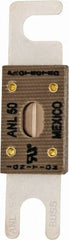 Cooper Bussmann - 50 Amp Non-Time Delay Fast-Acting Forklift & Truck Fuse - 125VAC, 80VDC, 3.18" Long x 0.75" Wide, Littelfuse CNL50, Bussman ANL-50, Ferraz Shawmut CNL50 - Exact Tooling