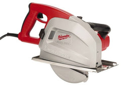 Milwaukee Tool - 13 Amps, 8" Blade Diam, 3,700 RPM, Electric Circular Saw - 120 Volts, 1.75 hp, 15' Cord Length, 5/8" Arbor Hole, Right Blade - Exact Tooling
