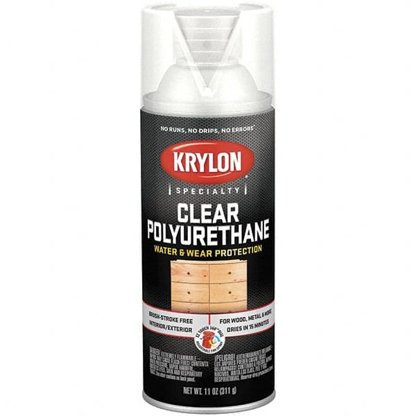 Krylon - Clear, Flat, Polyurethane Spray Paint - Exact Tooling