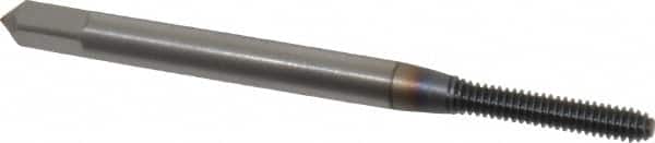 OSG - #3-48 UNC H3 Thread Limit Modified Bottoming Thread Forming Tap - Powdered Metal High Speed Steel, TiCN Finish, 1-13/16" OAL, 1/2" Thread Length, Right Hand Thread, Series EXOTAP NRT - Exact Tooling