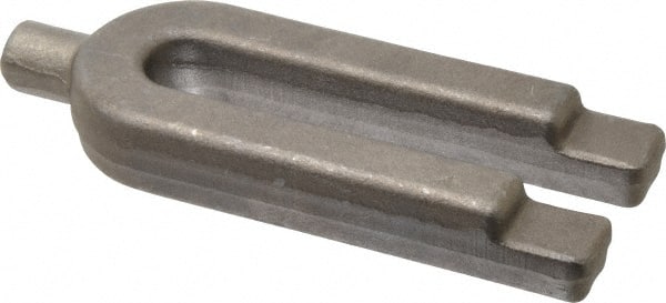 Gibraltar - 2" Wide x 7/8" High, Forged Steel, U Shaped Strap Clamp - 11/16" Stud, 5-1/2" Travel, 6" OAL, 5-1/2" Slot Length, 11/16" Slot Width - Exact Tooling