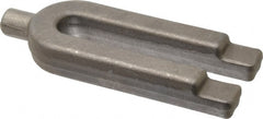 Gibraltar - 2" Wide x 7/8" High, Forged Steel, U Shaped Strap Clamp - 11/16" Stud, 5-1/2" Travel, 6" OAL, 5-1/2" Slot Length, 11/16" Slot Width - Exact Tooling