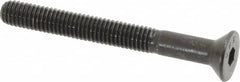 Value Collection - #10-32 UNF Hex Socket Drive, 82° Flat Screw - Alloy Steel, Black Oxide Finish, Partially Threaded, 1-3/4" OAL - Exact Tooling