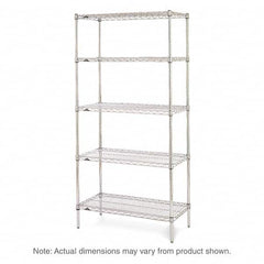 Metro - 2,000 Lb Capacity 5 Shelf Wire Shelving - Starter Unit - Exact Tooling