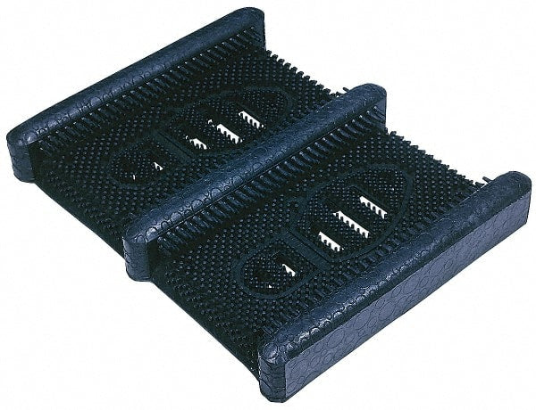 Wearwell - 15-1/4 Inch Long x 12-3/8 Inch Wide, Boot Scrape Surface, Entrance Matting - 1 Inch Thick, Outdoor, Black, Series 229 - Exact Tooling