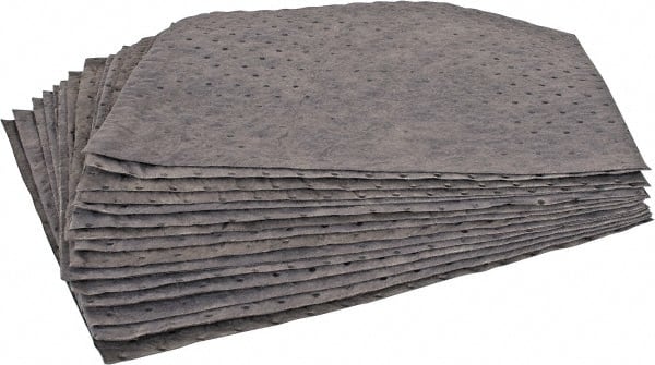 PRO-SAFE - 34 Gal Capacity per Package, Universal Pad - 17" Long x 15" Wide, Gray, Polypropylene - Exact Tooling