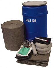 PRO-SAFE - Battery Acid Spill Kit - 30 Gal Polypropylene Drum - Exact Tooling