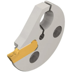 Iscar - Left Hand Cut Indexable Grooving Cartridge - GIPI, GIPI-RX/LX, TIPI-MT, TIPI-WT Insert Style - Exact Tooling
