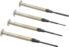Moody Tools - 4 Piece Phillips Screwdriver Set - Bit Sizes: Philips #000 to #1 - Exact Tooling