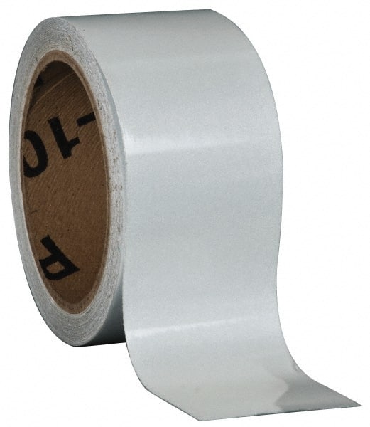 NMC - White Solid Color Vinyl Tape - 2" Wide x 30' Long x 0.002" Thick, General Traffic - Exact Tooling
