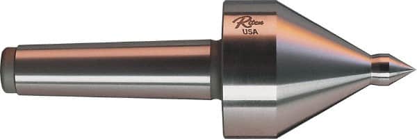 Riten - MT5 Taper Shank, 3-1/2" Head Diam 1,165 Lb Capacity Live Center - 3,500 Max RPM, 4-5/8" Head Length, 3/4" Point Diam, 1-1/8" Point Len, 1,165 Lb Max Workpc, 4-5/8" OAL, Pipe Nose Point - Exact Tooling