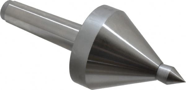 Riten - MT4 Taper Shank, 3-1/2" Head Diam 1,165 Lb Capacity Live Center - 3,500 Max RPM, 3-7/8" Head Length, 3/4" Point Diam, 1-1/8" Point Len, 1,165 Lb Max Workpc, 3-7/8" OAL, Pipe Nose Point - Exact Tooling