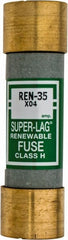Cooper Bussmann - 250 VAC, 35 Amp, Time Delay Renewable Fuse - Fuse Holder Mount, 76.2mm OAL, 10 (RMS) kA Rating, 20.6mm Diam - Exact Tooling