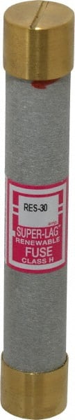 Cooper Bussmann - 600 VAC, 30 Amp, Time Delay Renewable Fuse - Fuse Holder Mount, 127mm OAL, 10 (RMS) kA Rating, 13/16" Diam - Exact Tooling