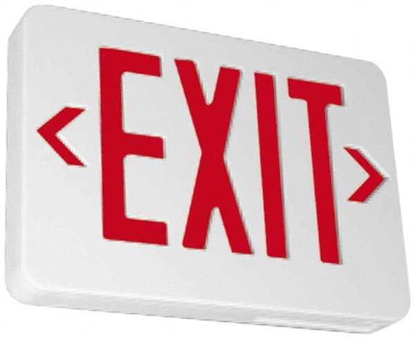 NMC - White, LED, Illuminated Exit Sign - Exact Tooling