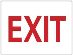 NMC - Exit, Aluminum Exit Sign - 14" Wide x 10" High - Exact Tooling