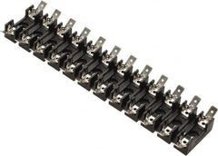Cooper Bussmann - 12 Pole, 300 VAC/VDC, 30 Amp, Bolt-in Fuse Block - 1/4 Inch Diameter x 1-1/4 Inch Fuse Length, 2 Inch Long x 7-3/8 Inch Wide x 14.3mm High Block, 266°F - Exact Tooling