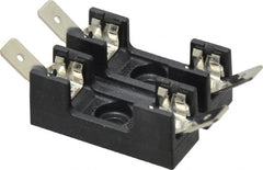 Cooper Bussmann - 2 Pole, 300 VAC/VDC, 30 Amp, Bolt-in Fuse Block - 1/4 Inch Diameter x 1-1/4 Inch Fuse Length, 2 Inch Long x 1-1/8 Inch Wide x 14.3mm High Block, 266°F - Exact Tooling